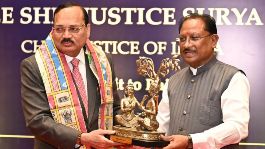 सीजेआई सूर्यकांत का छत्तीसगढ़ आगमन -