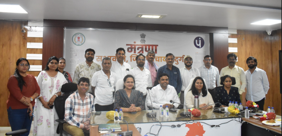 Durg जिला पंचायत साथी परियोजना समीक्षा बैठक — NAFED, दुर्गश्री फेडरेशन और किसान प्रोड्यूसर कंपनी 2026